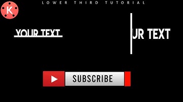 How to Make Animated Lower Thirds in Kinemaster in hindi