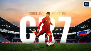 Cristiano Ronaldo Poster Design Masterpiece In Photoshop