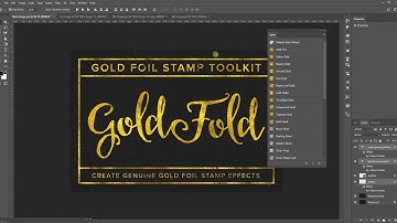 Gold Foil Stamp Effect Tutorial for Adobe Photoshop