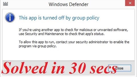 How to turn on Windows Defender via group policy [in just 30 secs]