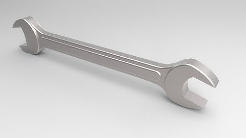►SolidWorks Tutorial - 3D Design an Open End Wrench