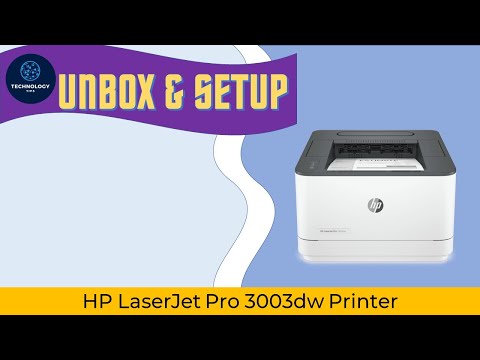 HP LaserJet Pro 3003dw Printer : Unbox Connect to network & Print