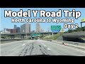 Model Y Road Trip - North Carolina to Wyoming - Day 2