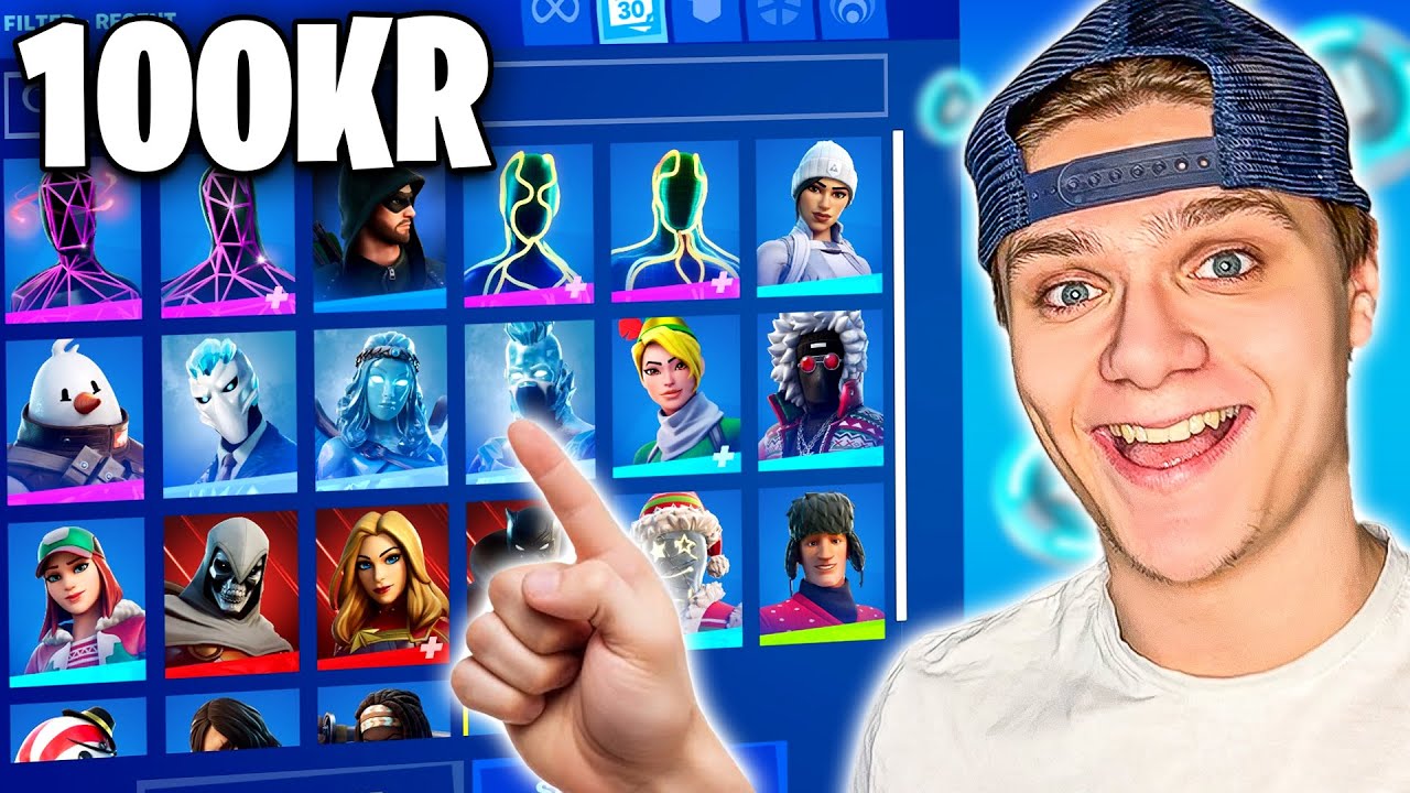 Köper ETT SEASON 1 Fortnite Konto för 100kr