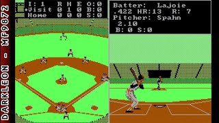 Earl Weaver Baseball © 1986 Mirage - PC DOS - Gameplay