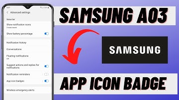 Samsung Galaxy - App Icon Badge | A03,A03 core badges problem fix 2022