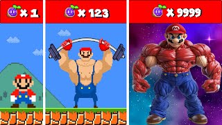 Super Mario Bros. But Every Seed Powerups Make Mario Growing Up Become Muscle