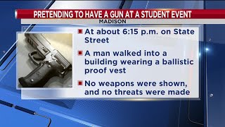 Madison Police: Man arrested after allegedly pretending to have a gun at UW–Madison event