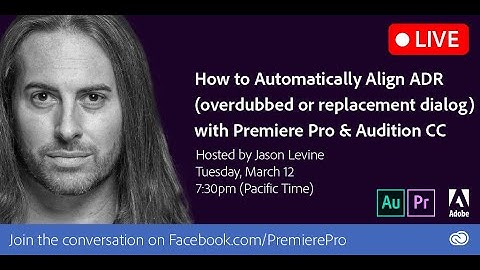 How to Automatically Align Overdubbed or Replacement Dialogue (ADR)