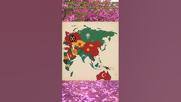I asked ChatGPT to create a flag map of Asia if Nazi Germany win WW2 #map #ww2 #asia #shorts