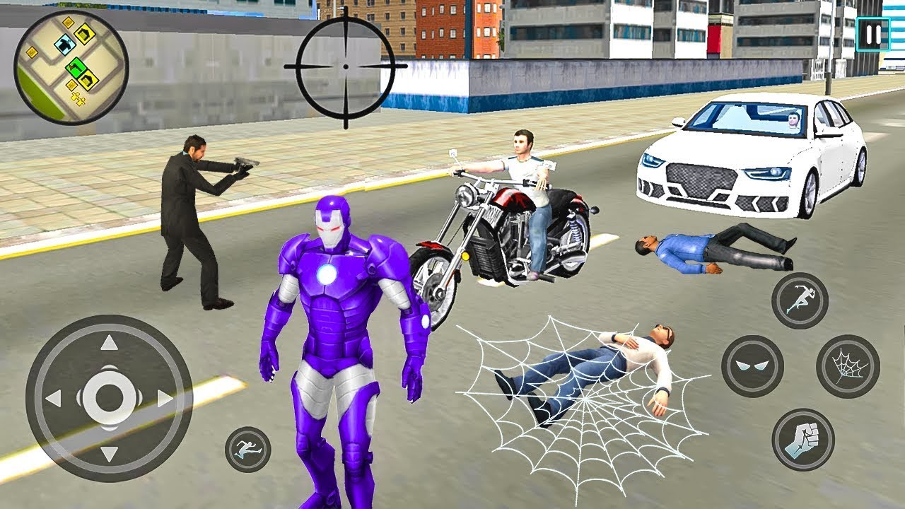 Super Iron-Man Rope Hero Vegas Crime Simulator Vice Cit y- Android Gameplay