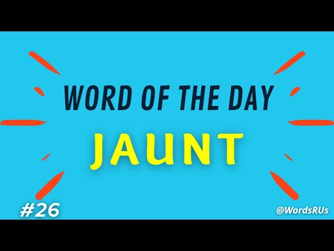 فيديو: ما هو تعريف jaunted؟