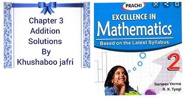 Class  2 nd mathematics prachi publication chapter 3 addition  topic addition on number line