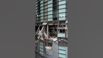 Drone footage shows aftermath of deadly Taiwan department store blast #shorts | VOA News