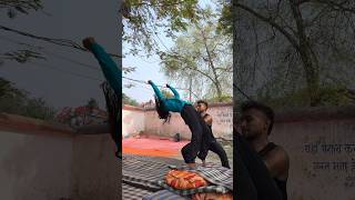Yeh ladki bahut mehnat karti hai please support karo guys 🙏#learning #gymnasticflips #skyzonecpr288