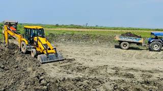 3Dx JCB matikata jobs and tractor Mati loding travel unloading vlogs video || best vlogs 🚜🚜👈