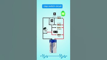 Clap Switch Circuit | Sound Activated LED using BC547 & Mic #Shorts #clap