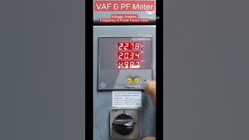Multifunction Meter I VAF + PF Meter I Voltage, Frequency and Ampere Meter I VAF Meter