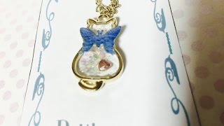 【UVレジン】簡単ネコと蝶のチャーム resin