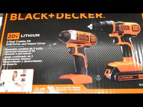  BLACK+DECKER 20V MAX Cordless Drill and Impact Driver, Power  Tool Combo Kit with Battery and Charger (BD2KITCDDI) : Tools & Home  Improvement