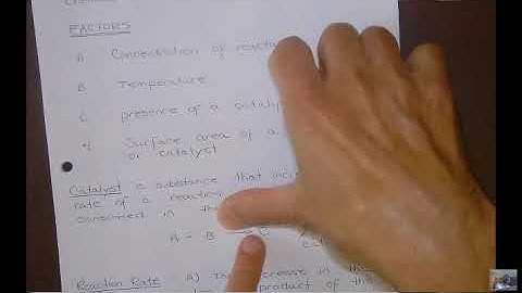 CHM 240 Chapter 14 video part 1