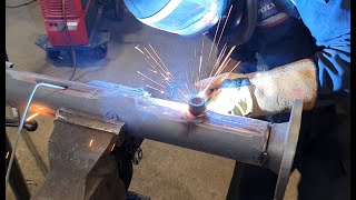 How To Pipe Weld Tips & Tricks (3' MIG Pipe Welding Fabrication)