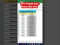99 % people don't know this Trick #subscribe #follow #support #foryou #exceltricks #exceltips #fypシ゚