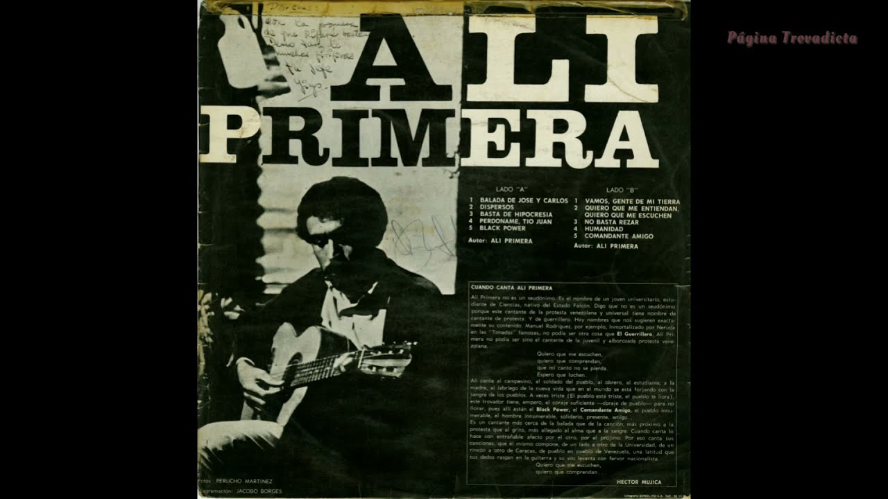 VAMOS GENTE DE MI TIERRA - ALÍ PRIMERA (ÁLBUM DE 1967)