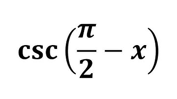 cosec(pi/2 - x) | cosec(pi/2 - theta) | csc(pi/2 - x) | csc(pi/2 - theta)