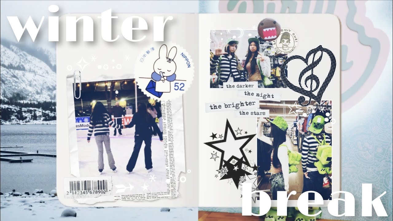 winter break side quests🪽•♬*+:•* | secret santa, ice skating, shopping w/ friends  