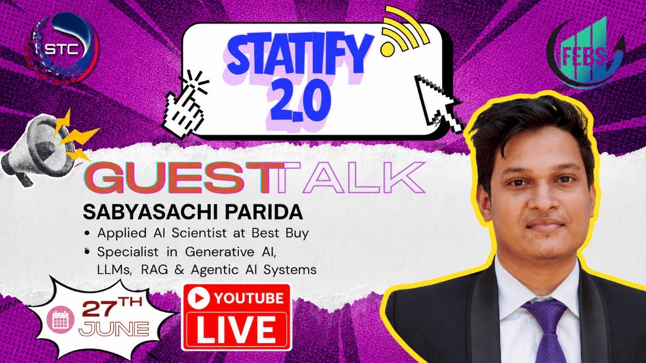Generative AI, LLMs & Agentic Systems with Sabyasachi Parida | STATIFY 2.0 Guest Talk LIVE