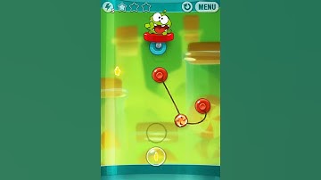 Cut the Rope Experiments Sticky Steps level 20 all three stars walkthrough