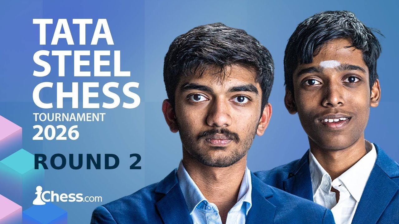 GUKESH, PRAGG, ARJUN BATTLE | TATA STEEL CHESS DAY 2