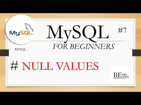 #7 NULL values || MySQL in hindi || BE PROGRAMMER