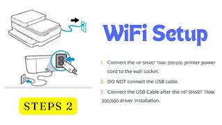 How to Setup WiFi on HP Smart Tank 500, 600 Printer Using 123.hp.com/setup