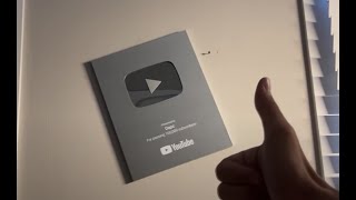 Silver play button unboxing (packaged by rick)