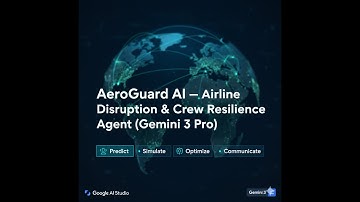 AeroGuard AI Demo | Airline Resilience Agent using Gemini 3 Pro & Google AI Studio