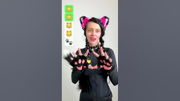 Meow Meow Tutorial Black Cat Dance #shorts