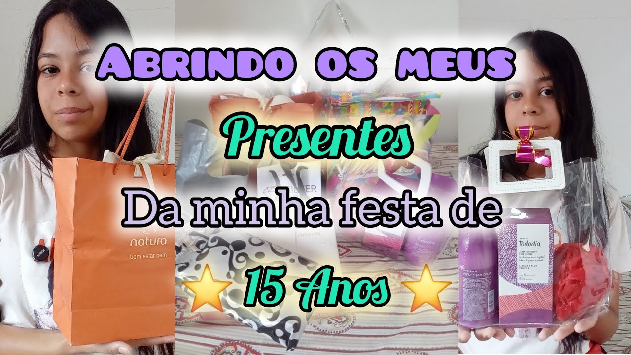 ☆Abrindo os meus Presentes da minha Festa de 15 Anos☆