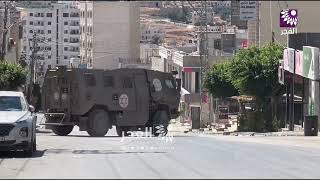 جانب من انتشار قوات الاحتلال في محافظة طوباس.