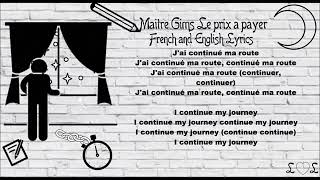 Maitre Gims Le Prix a payer (French and English) Lyrics Paroles