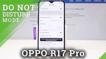 How to Turn Off Sound on OPPO R17 Pro - Do Not Disturb Mode