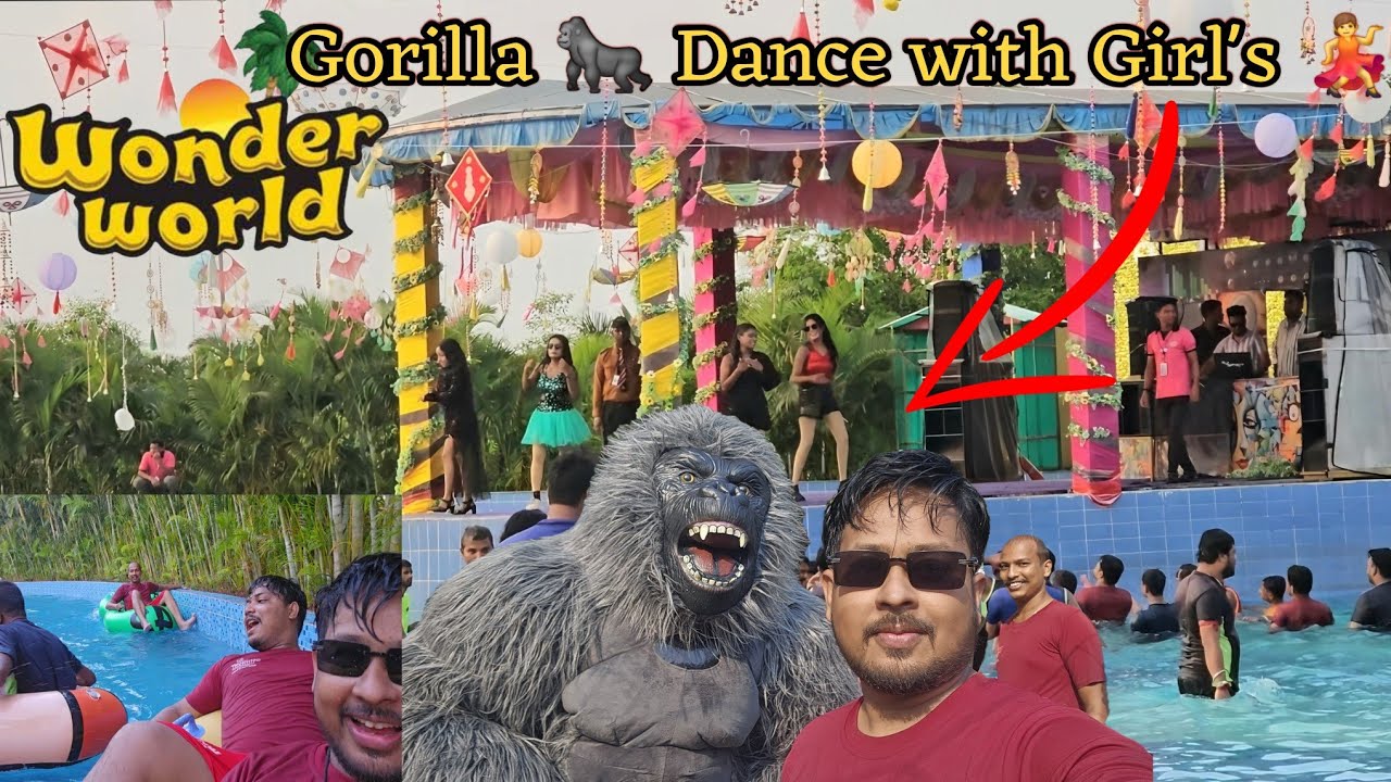 Gorilla Dance with Girl's || Wonder World Water Park Puri || Best Water Park in Odisha 