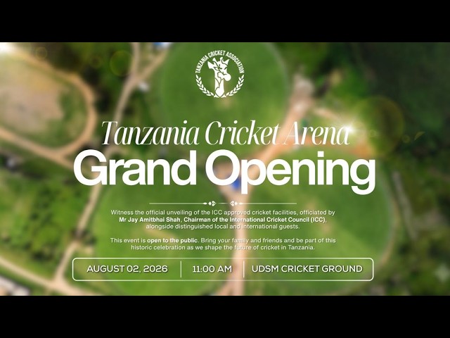 TCA UDSM CRICKET ARENA OPENING
