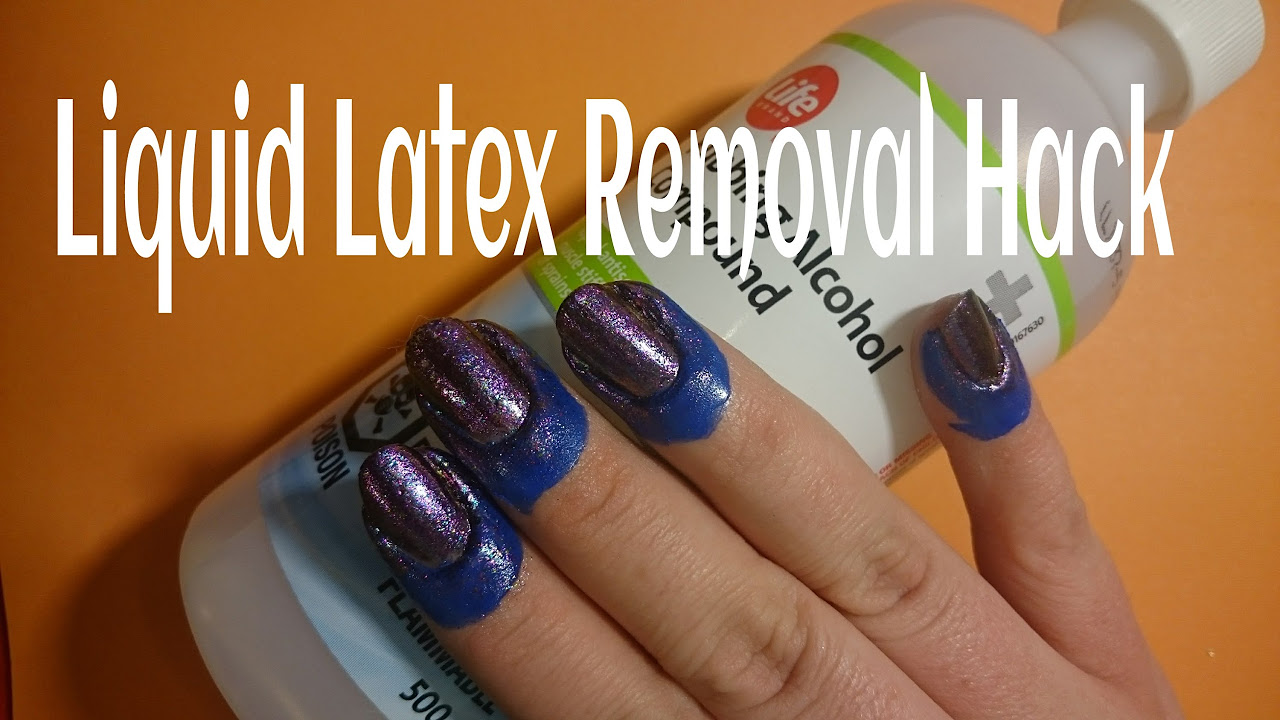 Liquid latex is the simplest way to clean up your nails - YouTube