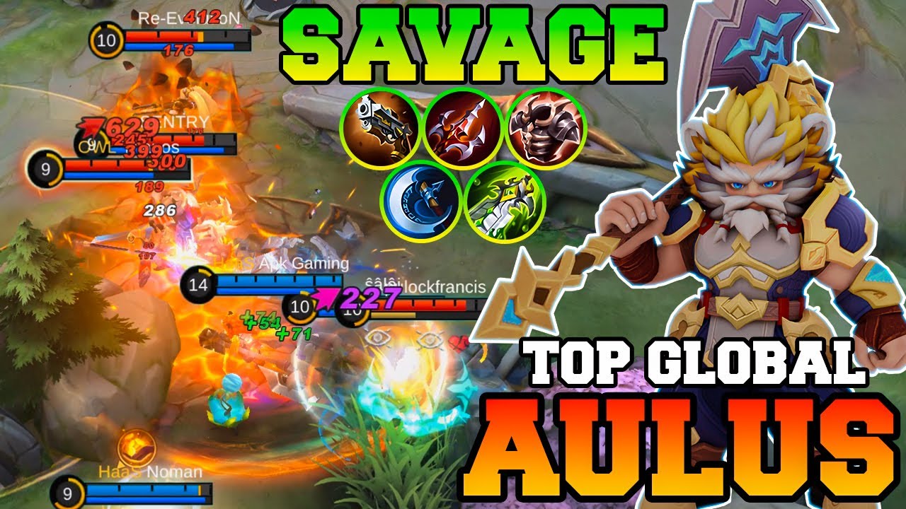 Aulus Savage With 49% Damage !! Mobile Legends Aulus Best Build 2023 ...