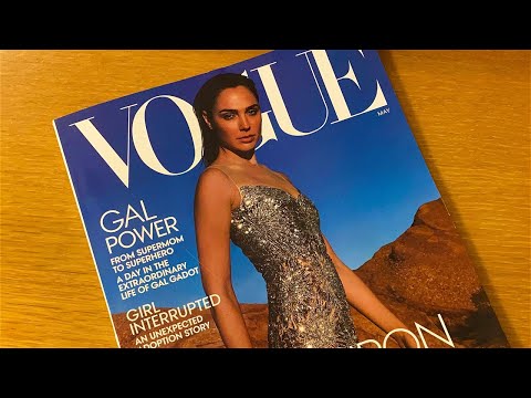 ASMR Relaxing Vogue Magazine Flip Through (Whispers, Page Flipping, Calming)