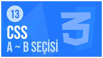 CSS Dersleri -13 / Genel Kardeş (A ~ B) Seçici