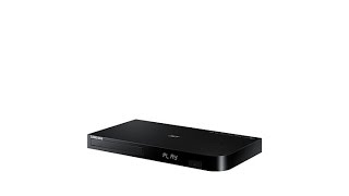 Samsung BD-J5100 Streaming Curved Disk Blu-ray Player with Remote Control + Xtech Blu-Ray Disc Laser Lens Cleaner + Xtech High-Speed HDMI Cable w/Ethernet + HeroFiber Ultra Gentle Cleaning Cloth Samsung Bluray Player