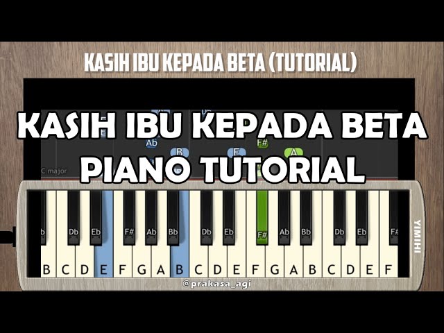 KASIH IBU KEPADA BETA (PIANO TUTORIAL) class=